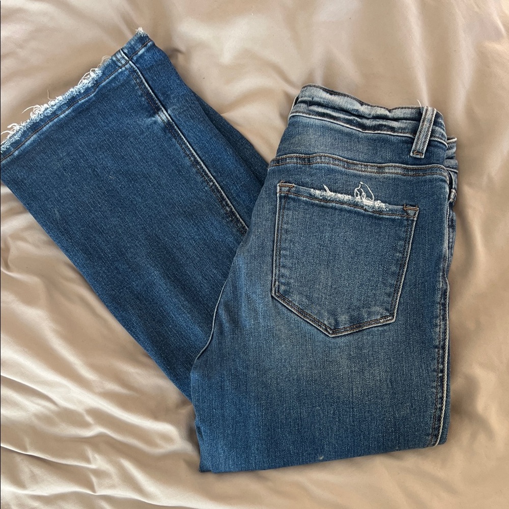 Flying Monkey Medium Wash Boot Cut Distressed Jeans